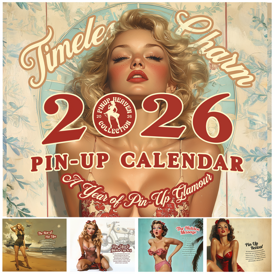 2026 Timeless Charm Pin-Up Wall Calendar