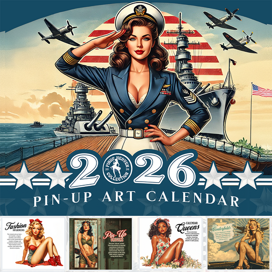 2026 Pinup Wall Calendar - Salute USA