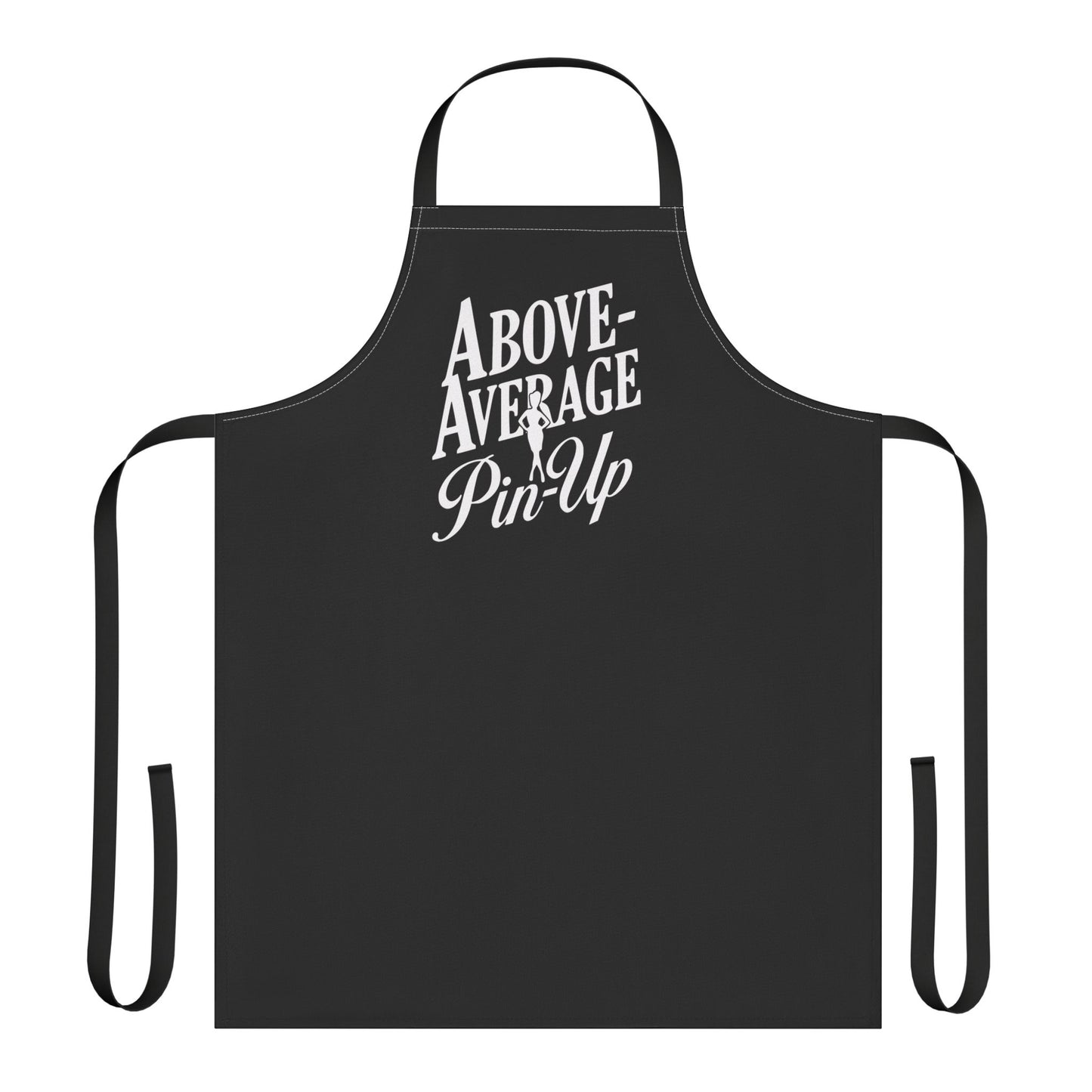 Above-Average Pin-Up Apron (Black) – Retro Kitchen Sass