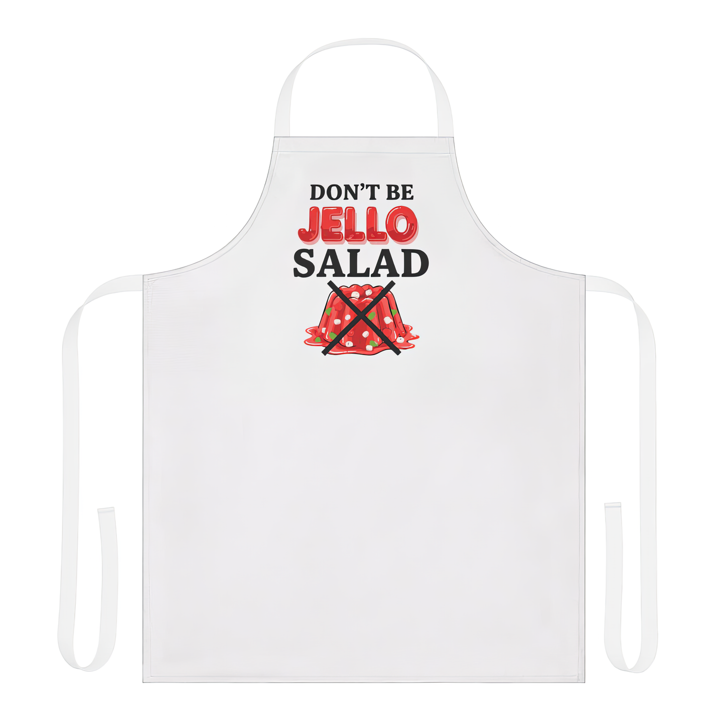 "Don't Be Jell-o Salad" Retro Apron – Funny Potluck Pinup Kitchen Style