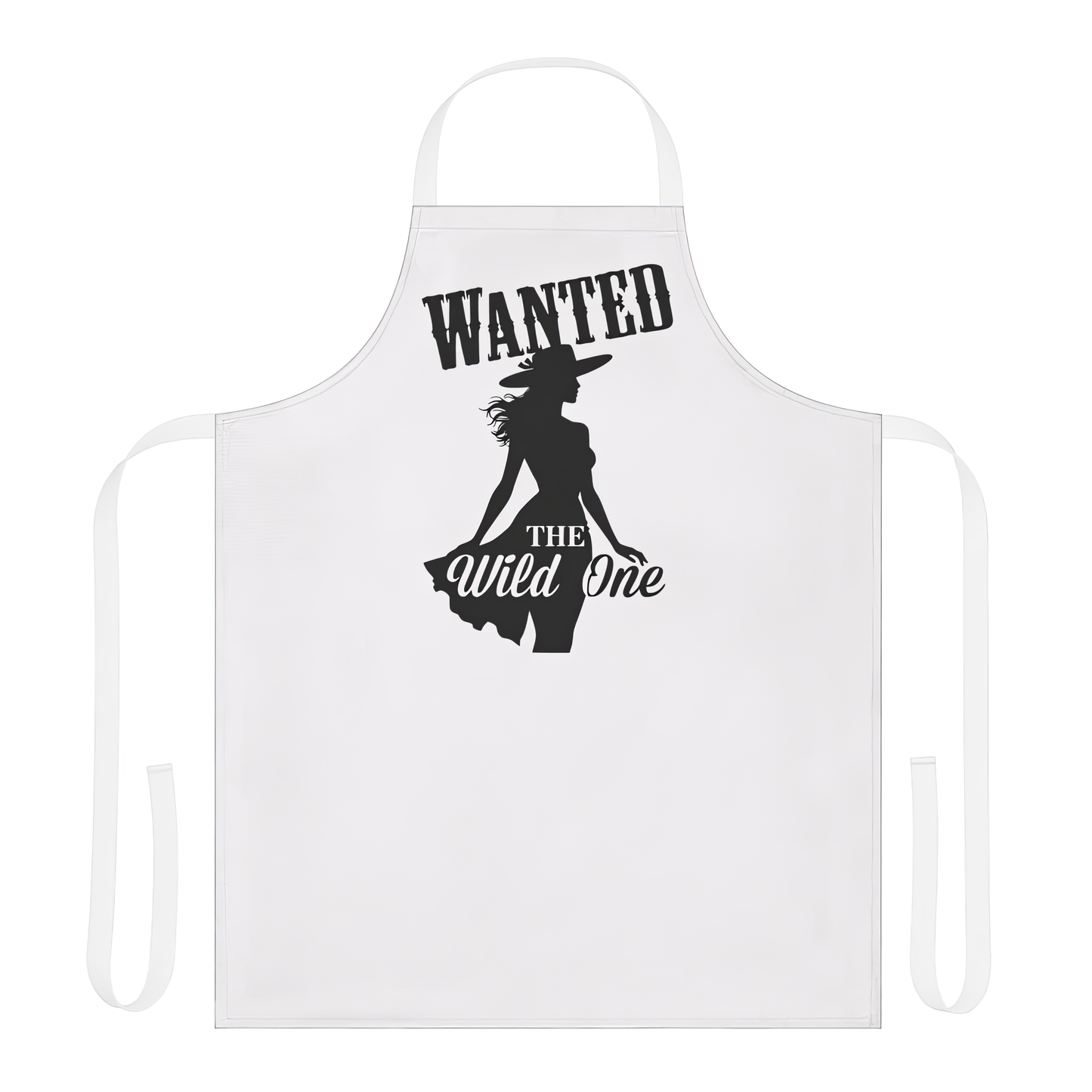 Retro Cowgirl “Wanted: The Wild One” Apron — Pin-Up Heaven Edition